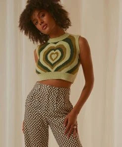 Peppermayo Main Thing Knit Top - Green Print New & Most Loved 9 Peppermayo Main Thing Knit Top - Green Print New & Most Loved