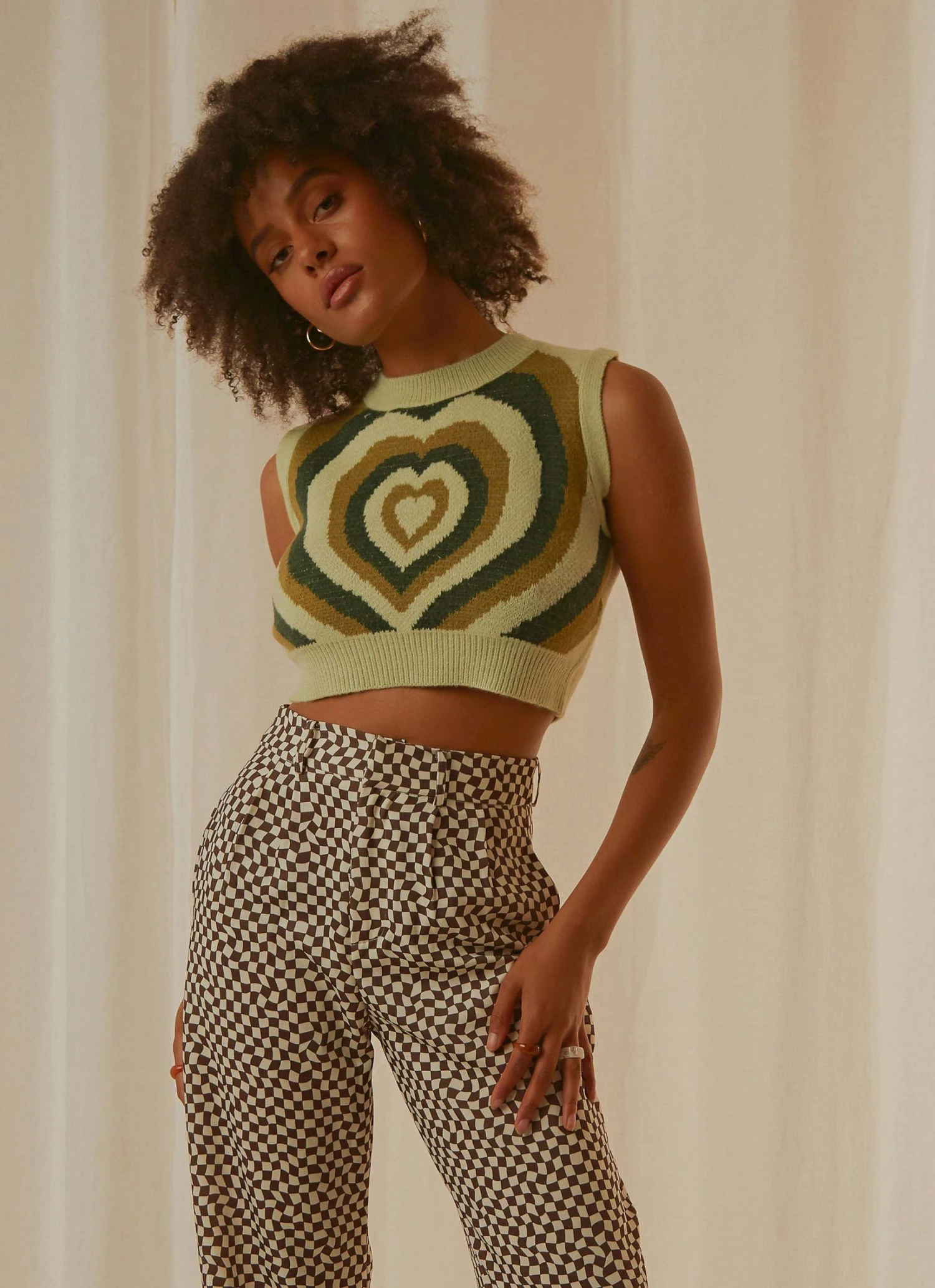 Peppermayo Main Thing Knit Top - Green Print New & Most Loved 5 Peppermayo Main Thing Knit Top - Green Print New & Most Loved