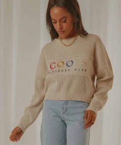 Cools Club Leisure Club Knit - Stone 9 Cools Club Leisure Club Knit - Stone