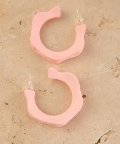 Peppermayo New & Most Loved Masterpiece Hoop Earrings - Pink