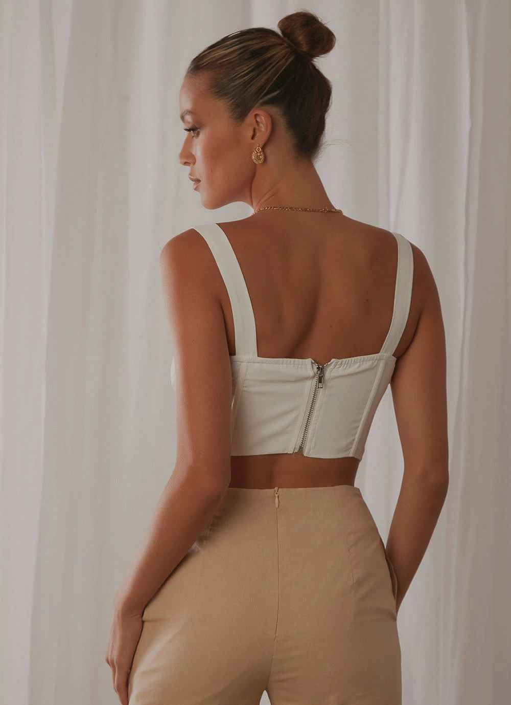 Peppermayo New Tops All My Heart Bustier Top - White 7 Peppermayo New Tops All My Heart Bustier Top - White