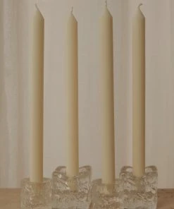 Candle Co Moreton Eco Dinner Candle 4 Pack - Ivory New & Most Loved