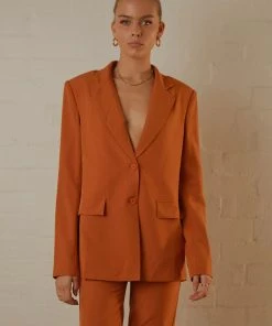 Peppermayo Exclusive New & Most Loved Tess Oversized Blazer - Terracotta 9 Peppermayo Exclusive New & Most Loved Tess Oversized Blazer - Terracotta