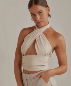 Peppermayo Emotions Crop Top - Ivory