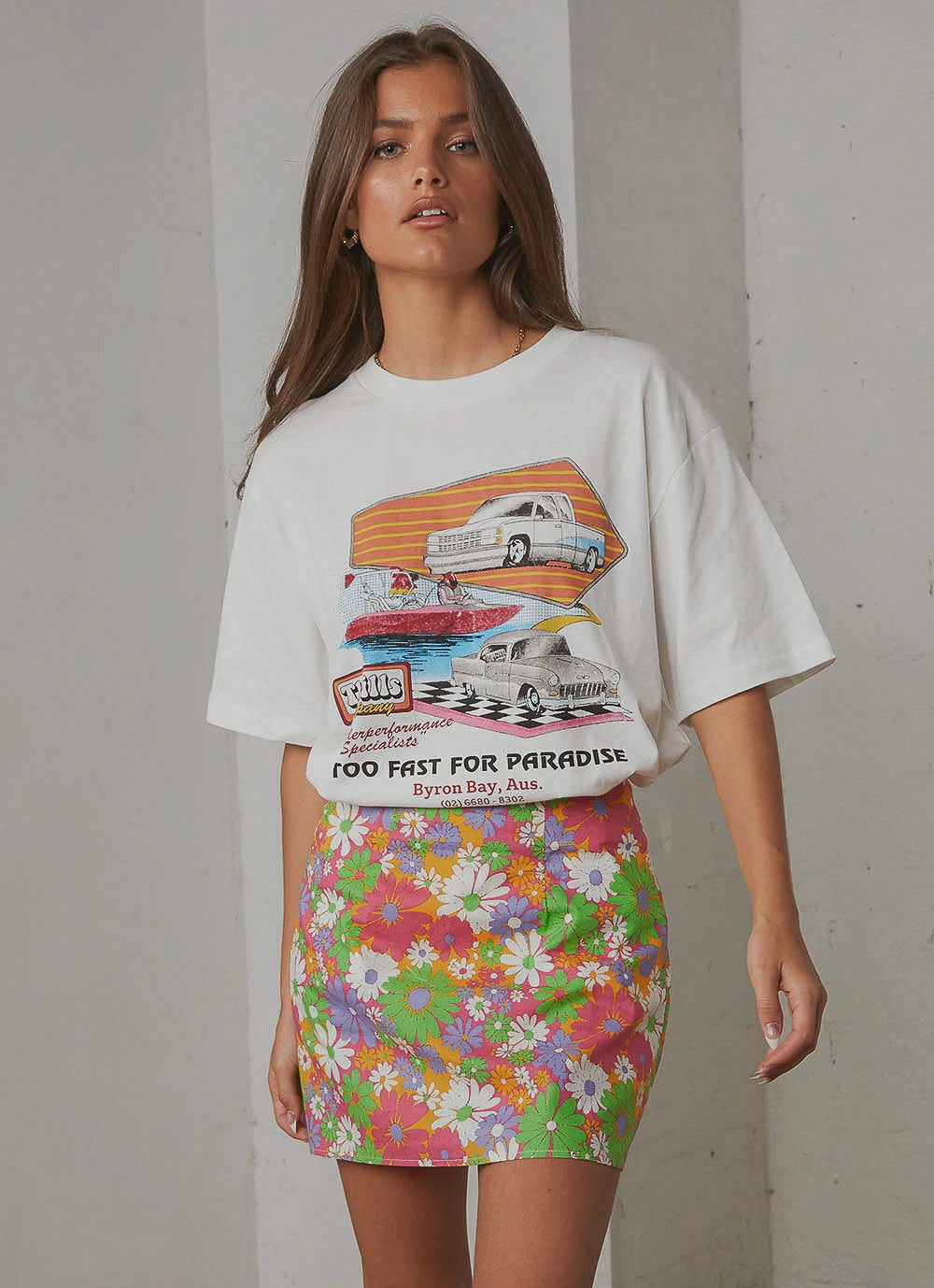 Thrills Speedsters Merch Tee - Dirty White New & Most Loved 3 Thrills Speedsters Merch Tee - Dirty White New & Most Loved