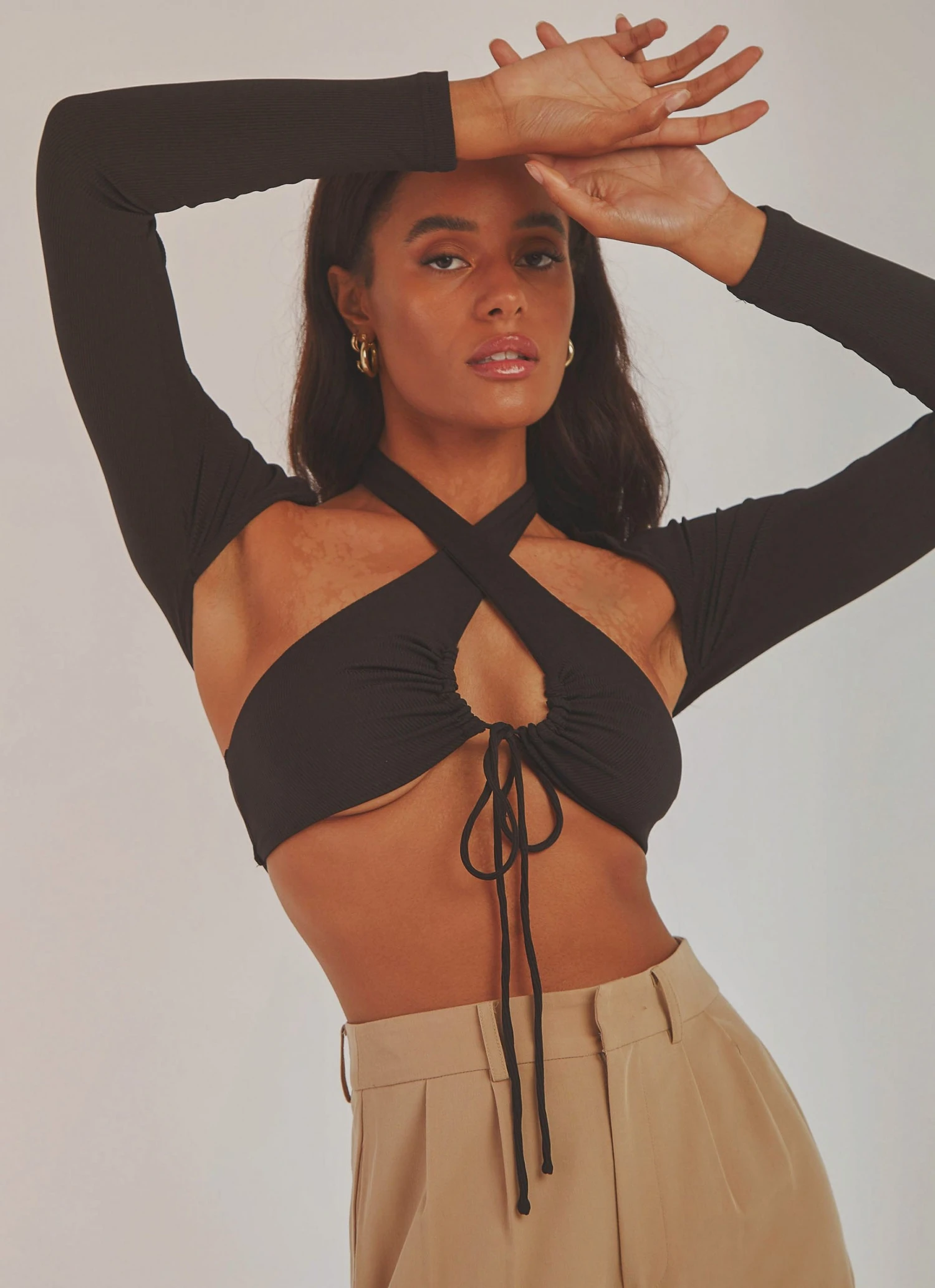 Peppermayo Ariella Crop Top - Black New Tops Peppermayo Ariella Crop Top - Black New Tops