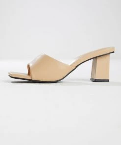 Cult Avenue Dixie Mule Heel - Beige New & Most Loved
