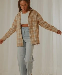 Peppermayo Exclusive New & Most Loved Day Trip Oversized Flannel Shirt - Beige Check 10 Peppermayo Exclusive New & Most Loved Day Trip Oversized Flannel Shirt - Beige Check