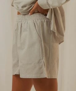 4th & Reckless New & Most Loved Heaton Short - Grey Stripe 5 4th & Reckless New & Most Loved Heaton Short - Grey Stripe