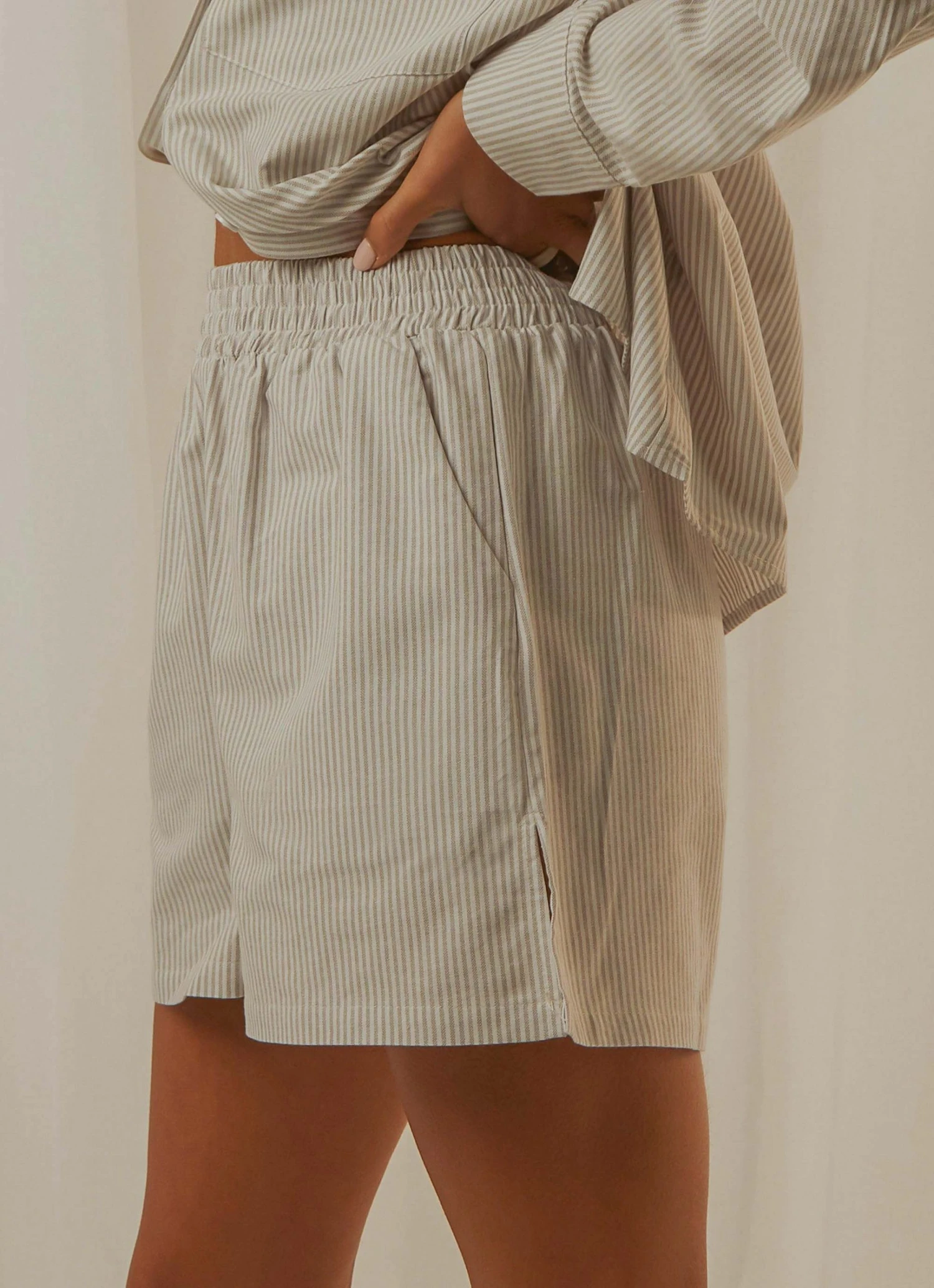 4th & Reckless New & Most Loved Heaton Short - Grey Stripe 4th & Reckless New & Most Loved Heaton Short - Grey Stripe