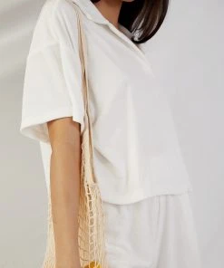 Peppermayo Exclusive Provence Collared Terry Top - White New & Most Loved 11 Peppermayo Exclusive Provence Collared Terry Top - White New & Most Loved