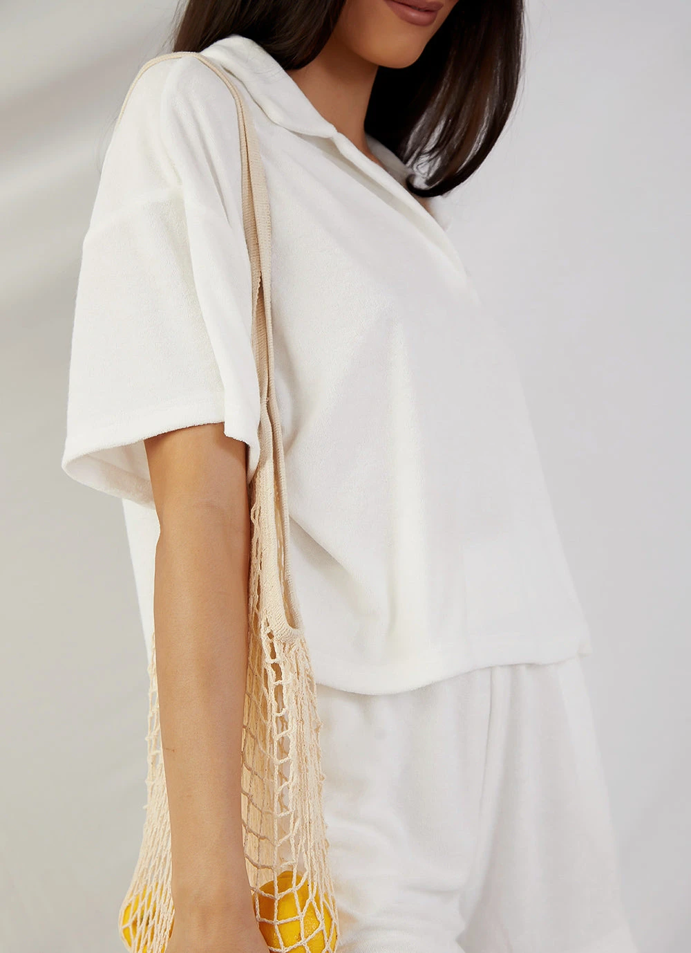 Peppermayo Exclusive Provence Collared Terry Top - White New & Most Loved 4 Peppermayo Exclusive Provence Collared Terry Top - White New & Most Loved