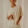 Afends Slay Hemp Oversized Tee - Cream New & Most Loved 2 Afends Slay Hemp Oversized Tee - Cream New & Most Loved