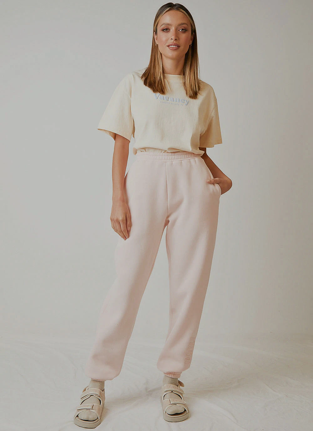 Vacancy Supply Paradise Sweatpants - Pastel Pink New & Most Loved Vacancy Supply Paradise Sweatpants - Pastel Pink New & Most Loved