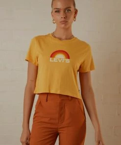 Levi's Cropped Jordie Tee - Sunrise Amber