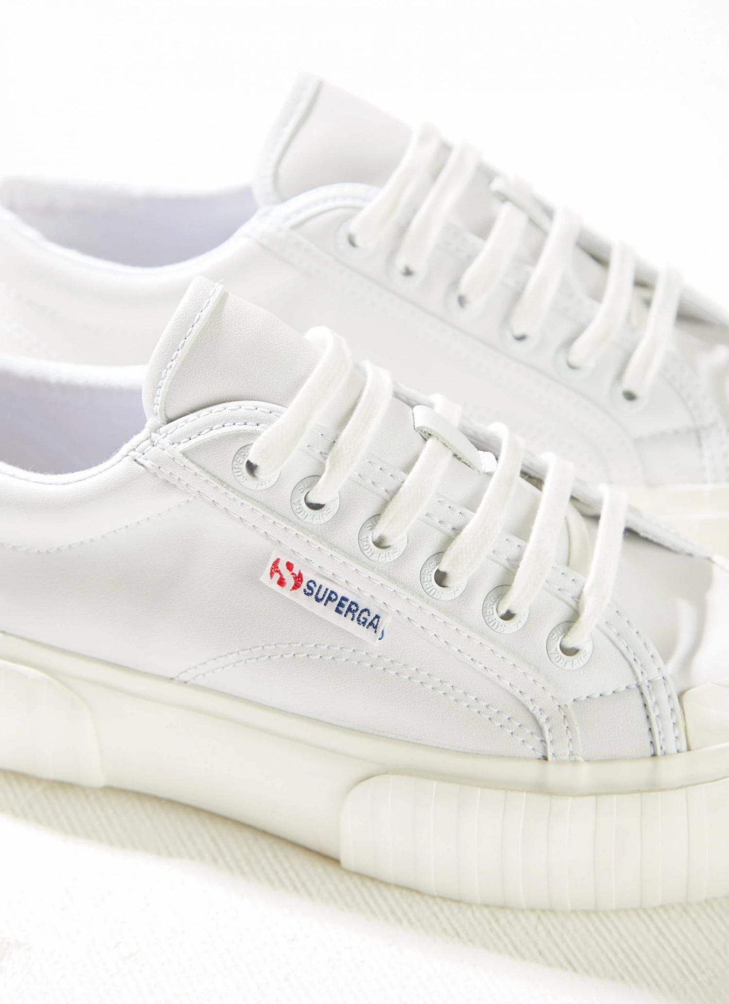 Superga New & Most Loved 2631 Stripe Platform - White Avorio 5 Superga New & Most Loved 2631 Stripe Platform - White Avorio