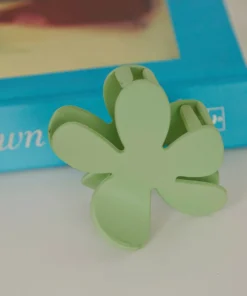 Peppermayo Selma Flower Hairclip - Green