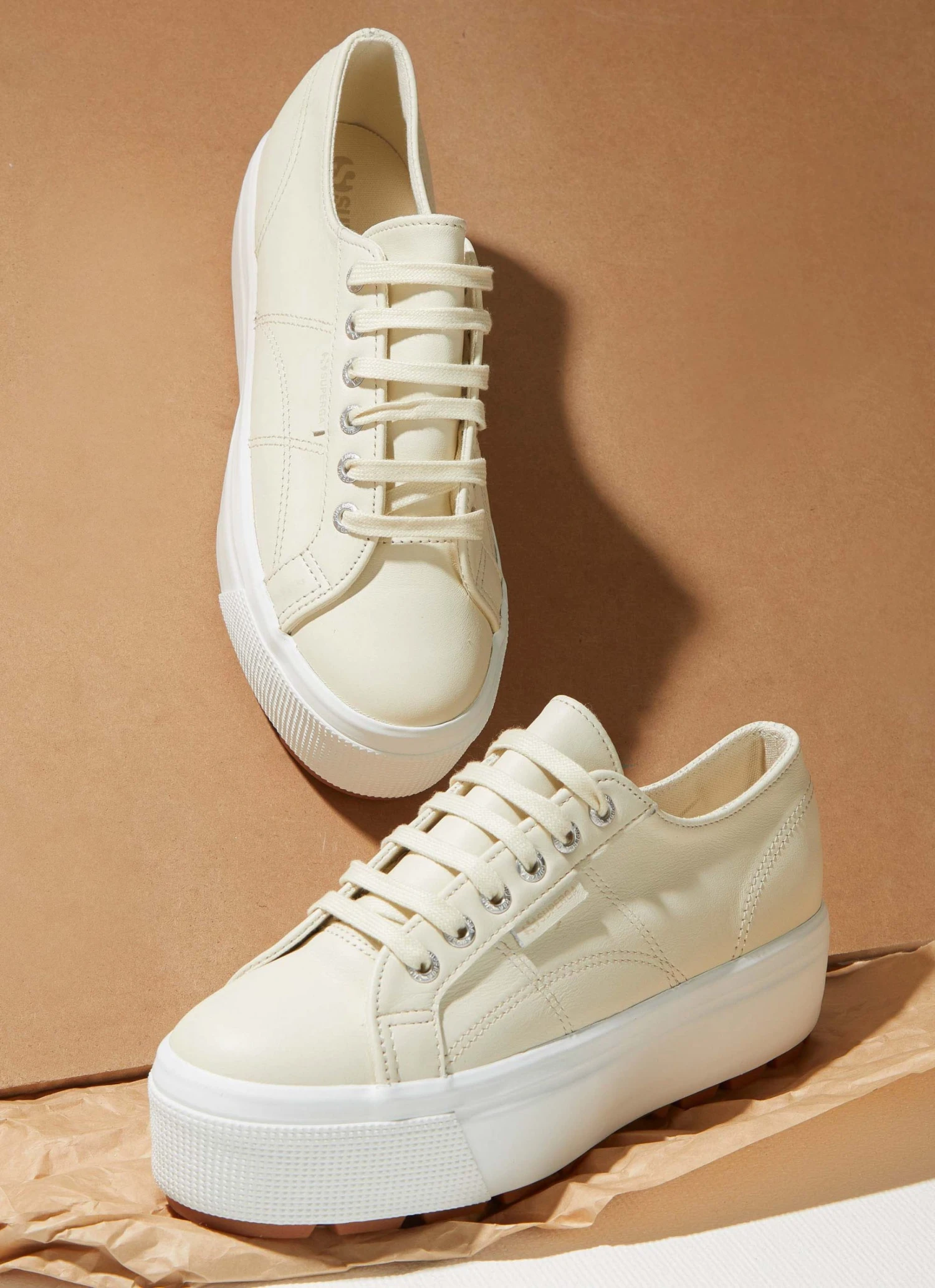 Superga 2790 Tank Nappa Sneaker - A4M Beige Gesso 3 Superga 2790 Tank Nappa Sneaker - A4M Beige Gesso