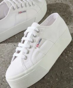 Superga 2790ACOTW Linea Up And Down Sneakers - 901 WHITE New & Most Loved