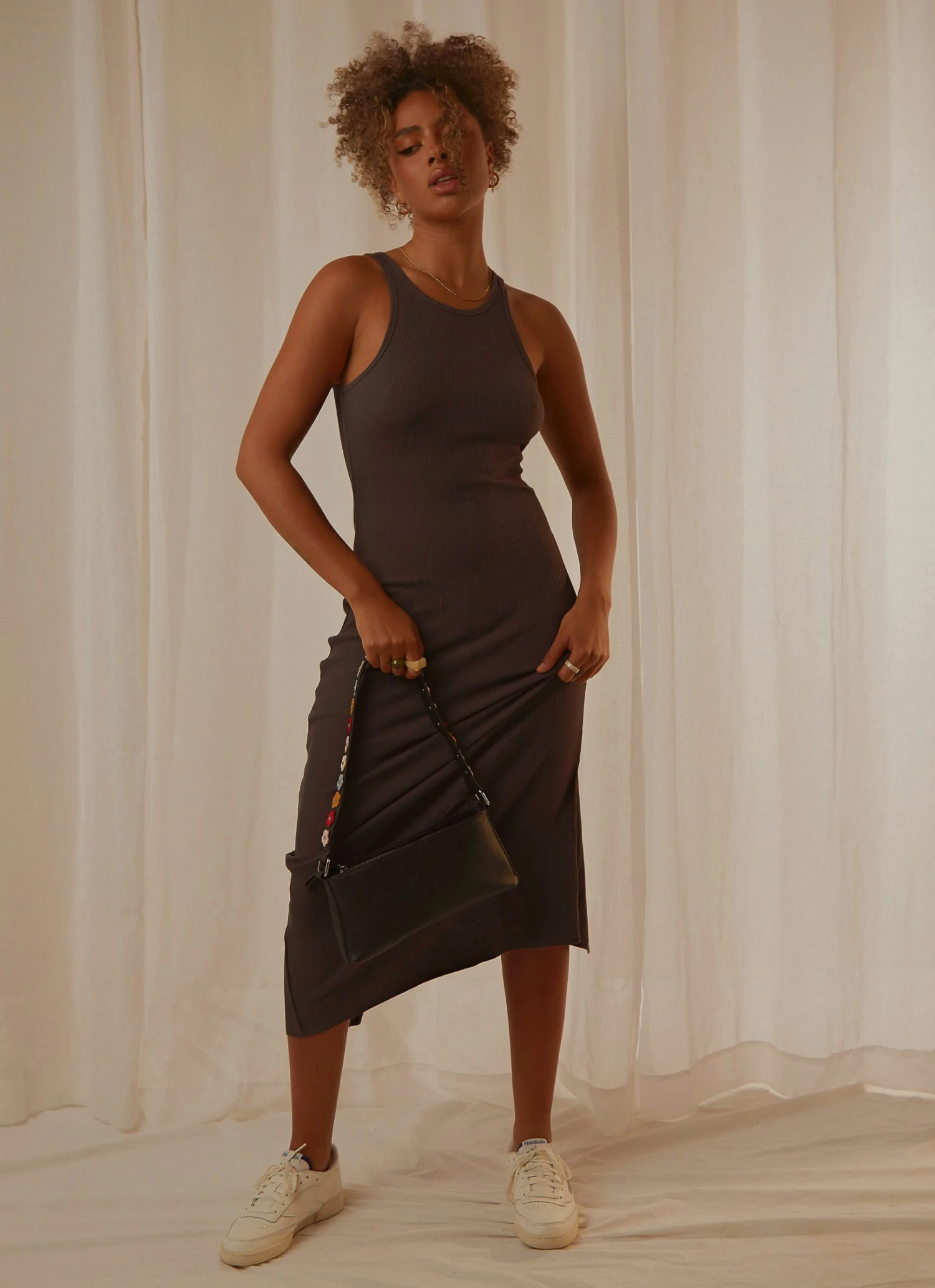 Nude Lucy Harley Waffle Dress - Coal New & Most Loved 4 Nude Lucy Harley Waffle Dress - Coal New & Most Loved