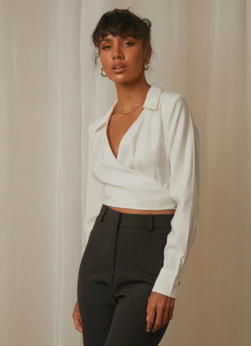 4th & Reckless Wyatt Shirt - White 3 4th & Reckless Wyatt Shirt - White