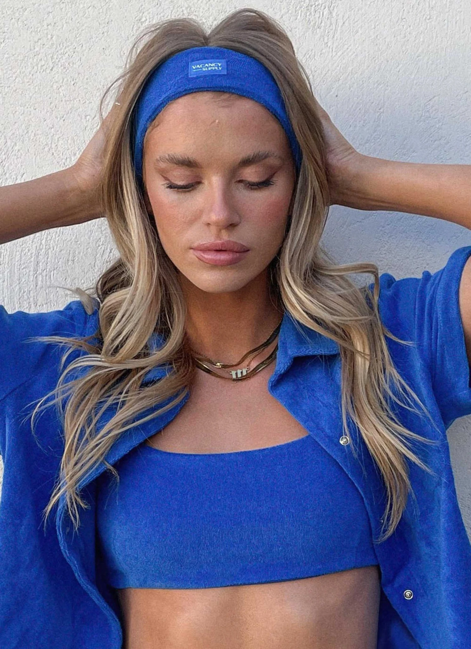 Vacancy Supply Golden Hour Headband - Cobalt New & Most Loved 3 Vacancy Supply Golden Hour Headband - Cobalt New & Most Loved