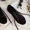 Superga 2790 Velvet Chenillew Sneaker - Black