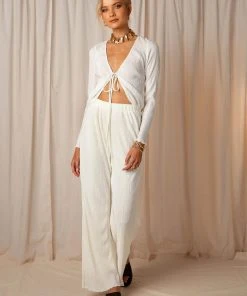 Peppermayo Exclusive Barcelona Nights Tie Top - Ivory New & Most Loved 4 Peppermayo Exclusive Barcelona Nights Tie Top - Ivory New & Most Loved