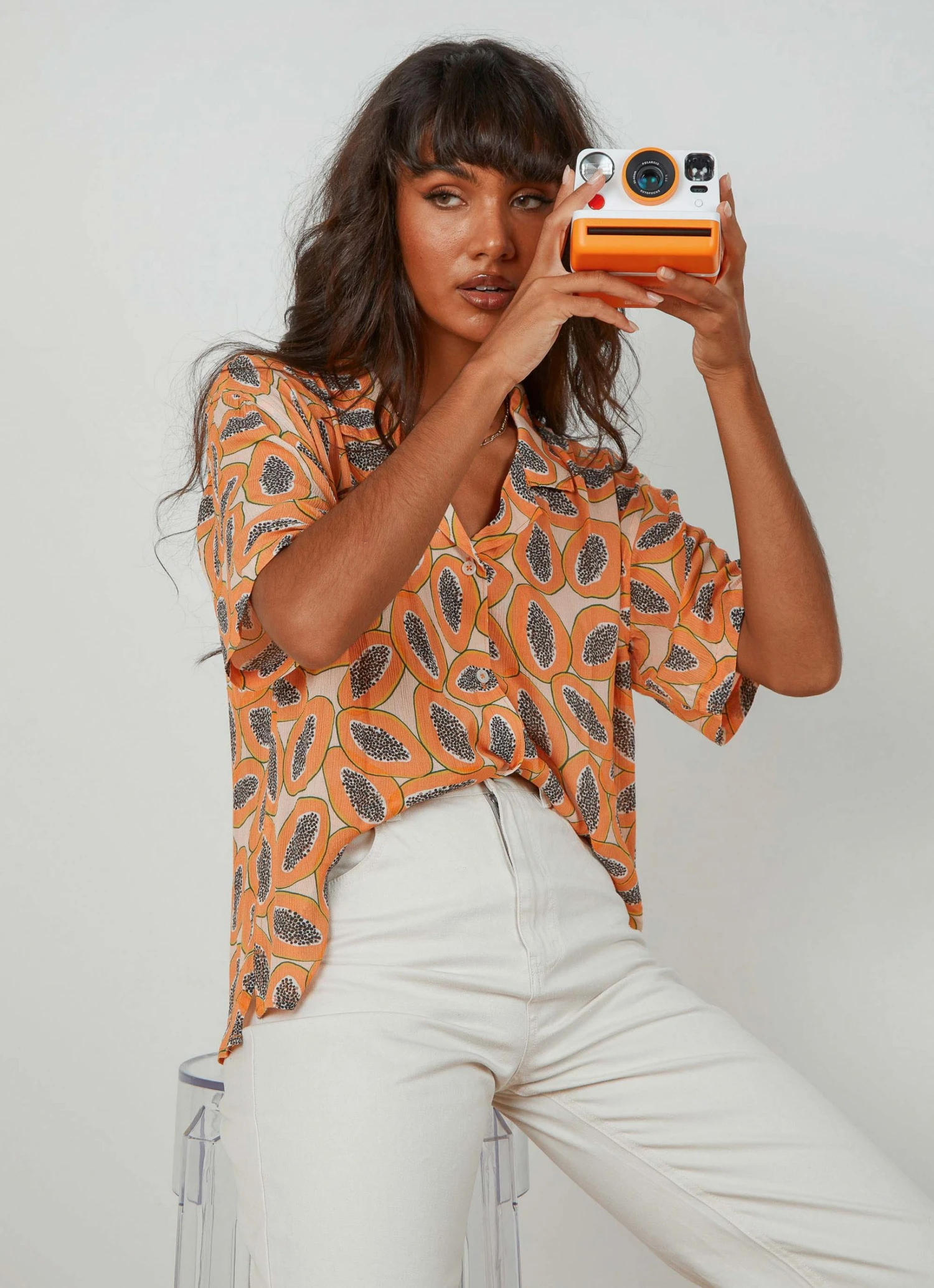 Cools Club Resort Shirt - Papaya New Tops 4 Cools Club Resort Shirt - Papaya New Tops