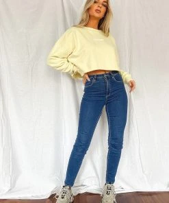 Abrand A High Skinny Ankle Basher Jeans - LA Blues