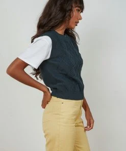 Peppermayo New & Most Loved La Rebelion Knit Vest - Green 10 Peppermayo New & Most Loved La Rebelion Knit Vest - Green