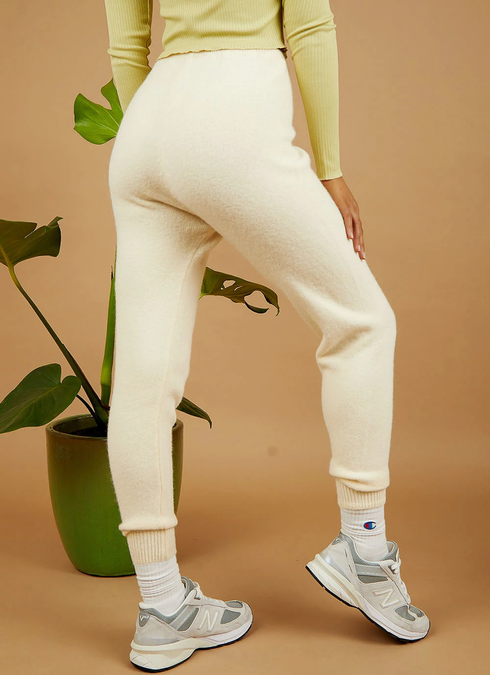 Peppermayo New Bottoms Astrid Knit Pants - Cream 4 Peppermayo New Bottoms Astrid Knit Pants - Cream