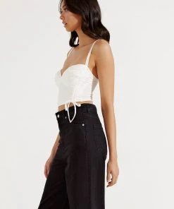 Peppermayo Rest Of Us Crop - White 10 Peppermayo Rest Of Us Crop - White