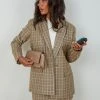 4th & Reckless Chance Blazer - Beige Check