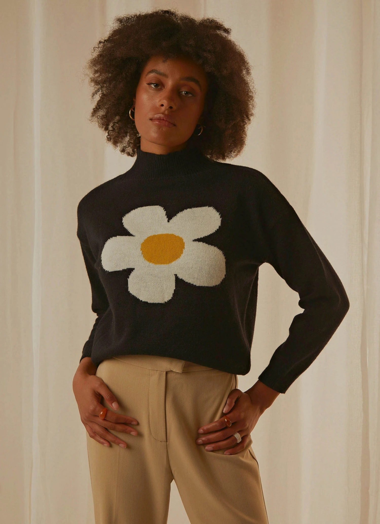 Peppermayo Flora Knit Sweater - Black 5 Peppermayo Flora Knit Sweater - Black