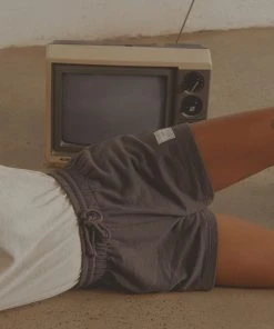 Vacancy Supply The Essential Shorts - Faded Black New & Most Loved