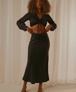 Peppermayo Natalia Midi Skirt - Black 9 Peppermayo Natalia Midi Skirt - Black