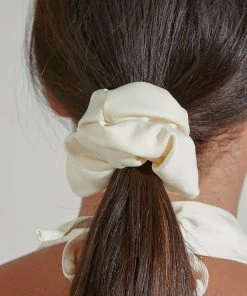 Peppermayo Exclusive New & Most Loved Angel Eyes Scrunchie - Ivory