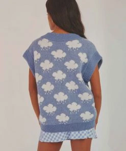 Peppermayo High Hopes Knit Vest - Blue New & Most Loved 11 Peppermayo High Hopes Knit Vest - Blue New & Most Loved