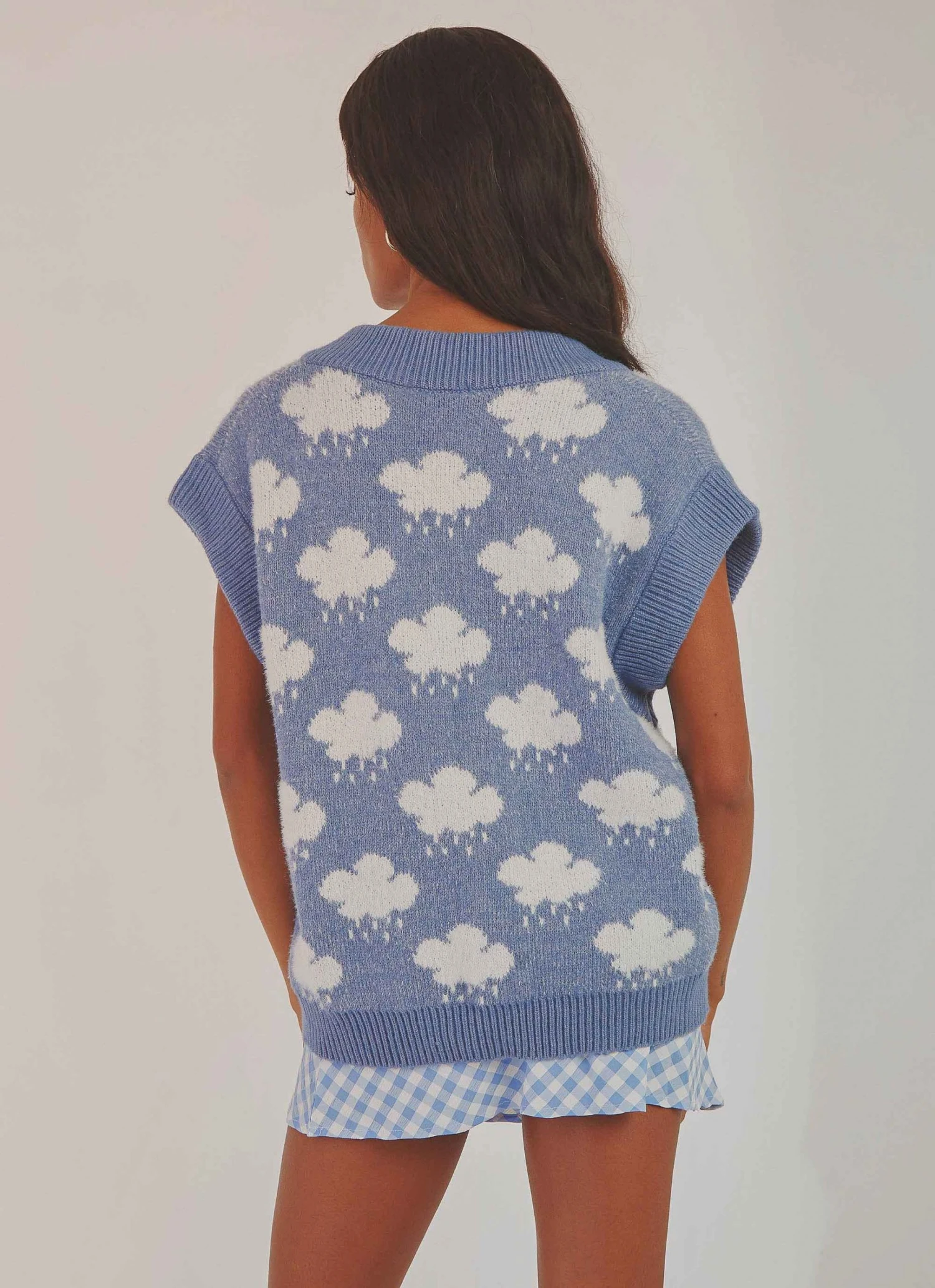 Peppermayo High Hopes Knit Vest - Blue New & Most Loved 7 Peppermayo High Hopes Knit Vest - Blue New & Most Loved