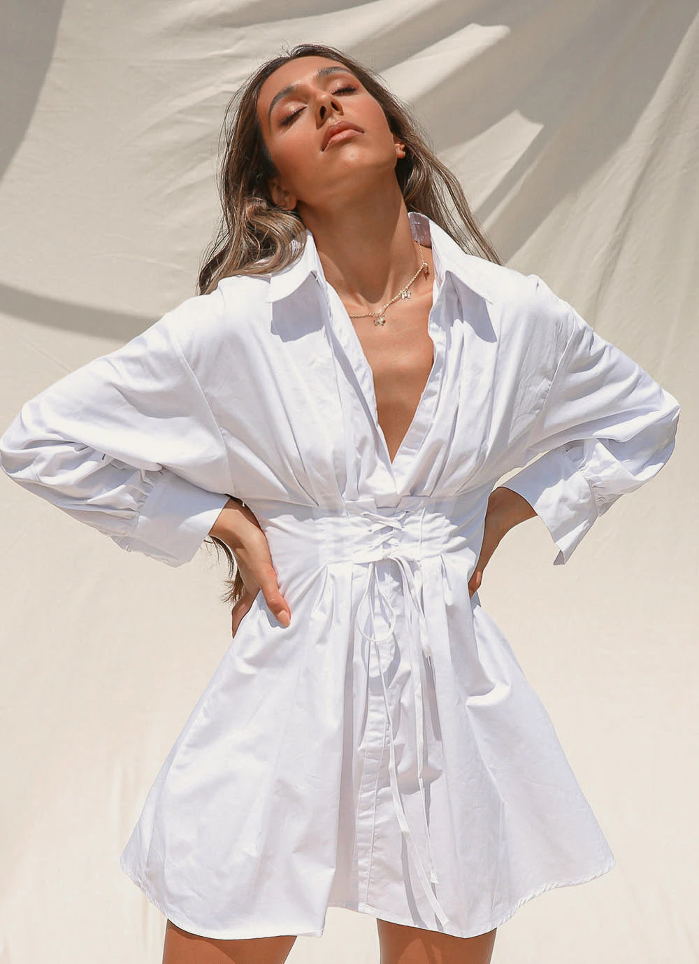 Peppermayo On Duty Dress - White 3 Peppermayo On Duty Dress - White