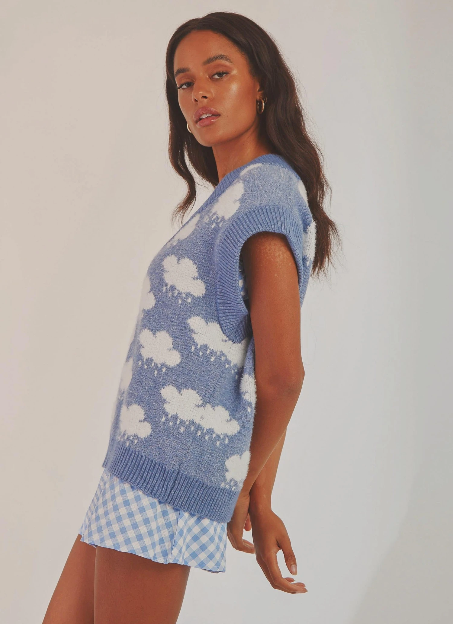 Peppermayo High Hopes Knit Vest - Blue New & Most Loved 6 Peppermayo High Hopes Knit Vest - Blue New & Most Loved