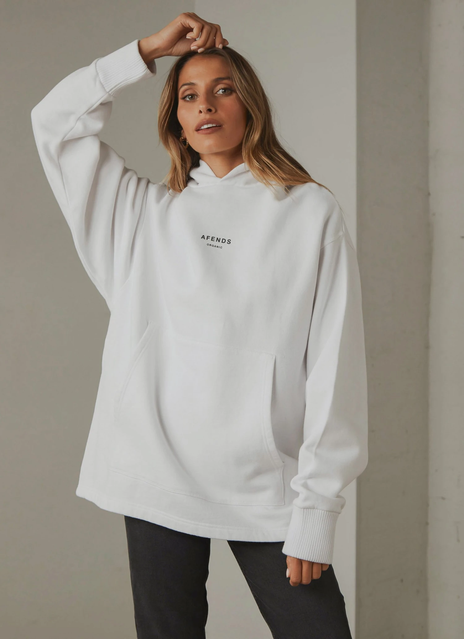 Afends Premium Organic Unisex Pull On Hood - White New & Most Loved 3 Afends Premium Organic Unisex Pull On Hood - White New & Most Loved