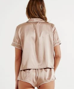 Zahlii Sleep Fawn Signatory Top - Fawn