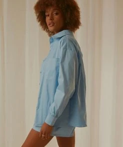 Peppermayo Exclusive Daydreams Shirt - Baby Blue New & Most Loved