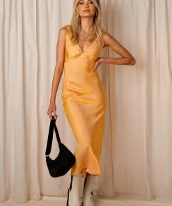 Peppermayo Exclusive New & Most Loved Loren Maxi Dress - Mango Shimmer 6 Peppermayo Exclusive New & Most Loved Loren Maxi Dress - Mango Shimmer