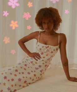 Peppermayo Exclusive Boat Rides Maxi Dress - Pink Wild Poppies New & Most Loved