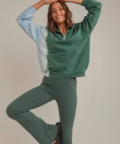 Levi's Yesterdays Dip Dye Chambray Jumper - Blue & Forest