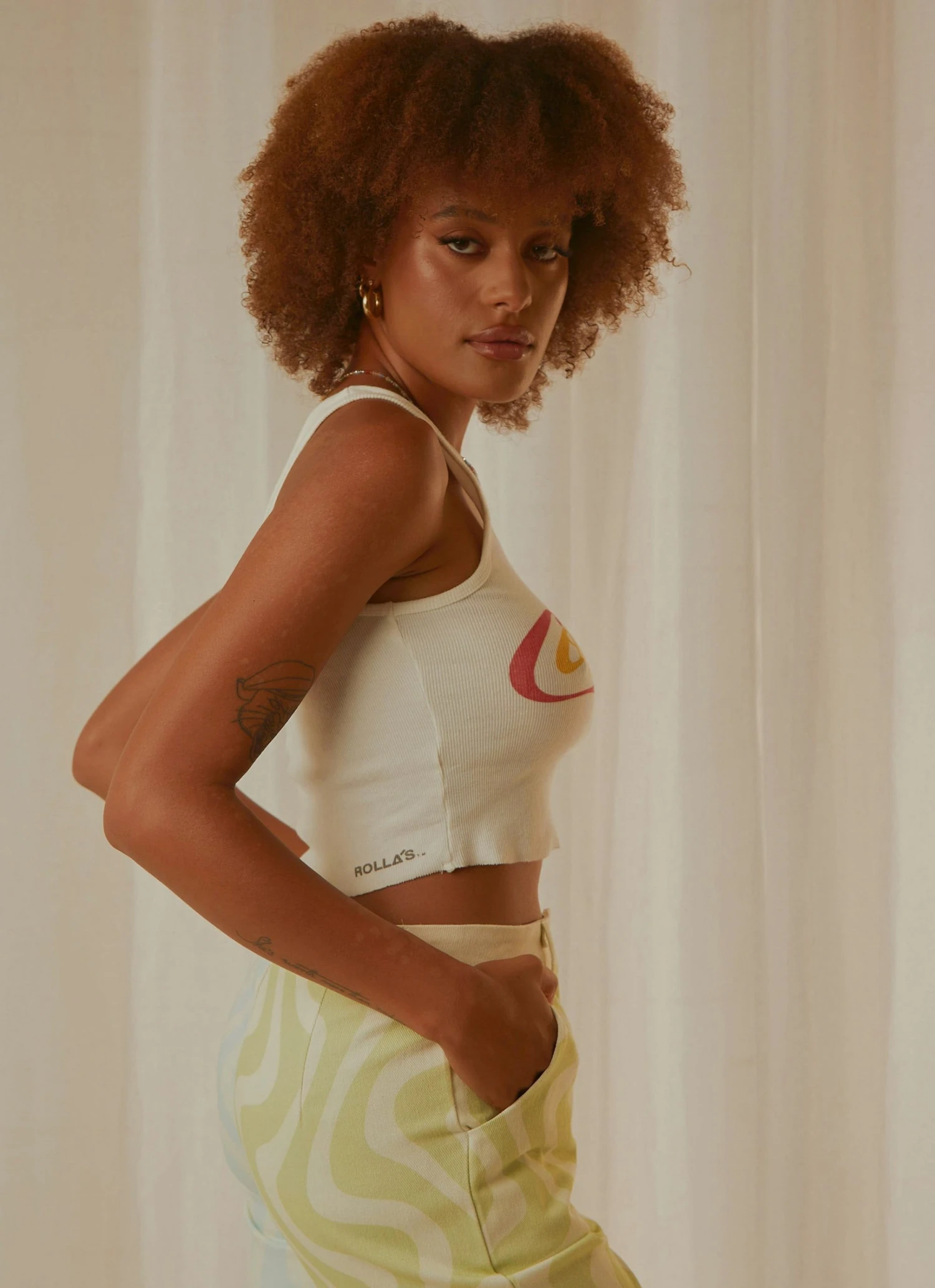 Rolla's Coke Unity Crop Tank - Vintage White 6 Rolla's Coke Unity Crop Tank - Vintage White