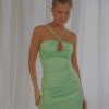 Peppermayo Exclusive New Vibrations Mini Dress - Lime Wave New & Most Loved